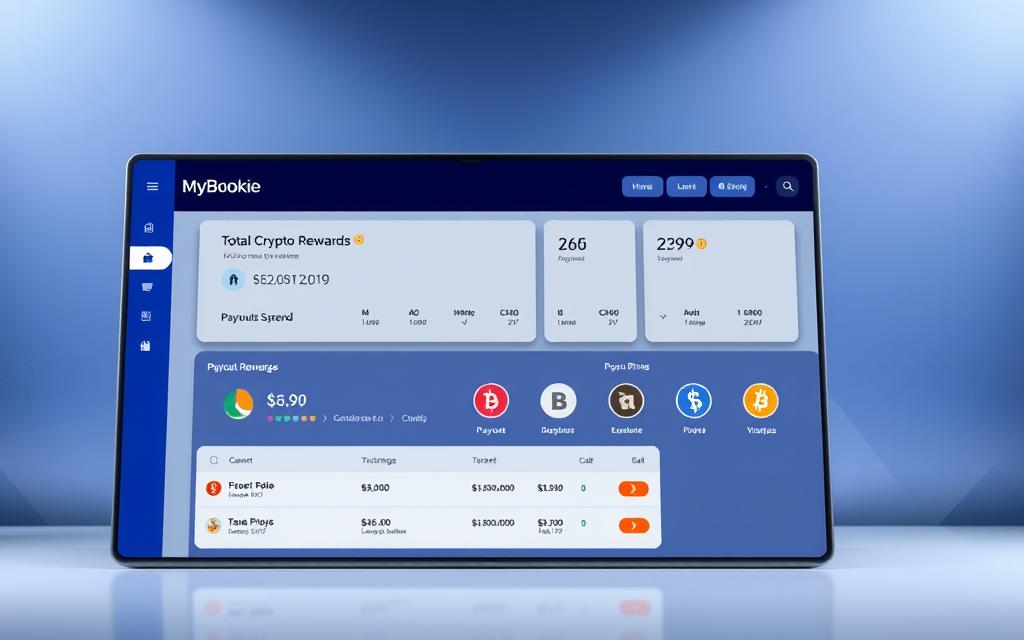 MyBookie crypto rewards dashboard